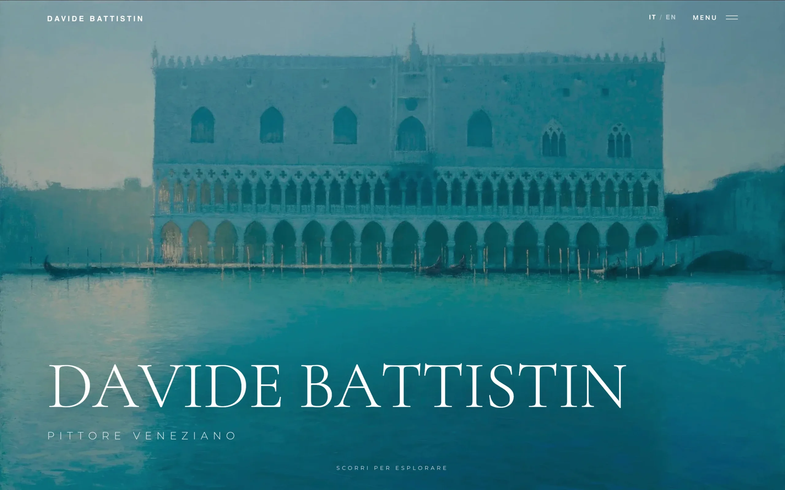 Davide Battistin Website Showcase