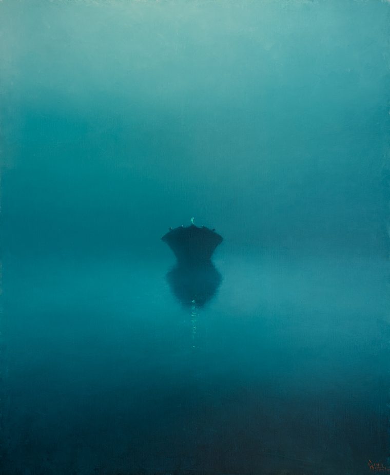 Quadro barca laguna Venezia
