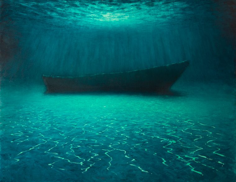 Quadro relitto fondale mare Venezia Davide Battistin